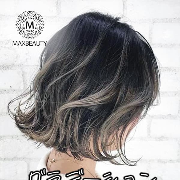 グラデーションハイライトウェーブボブ☆/銀座/東京駅