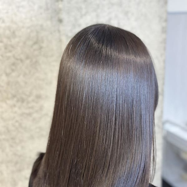 髪質改善ストレート/透明感カラー