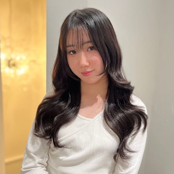 羽エクステ×つやぷる巻き