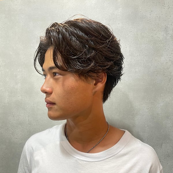 フェザーショート|【シェアサロン】Men's salon REIR
