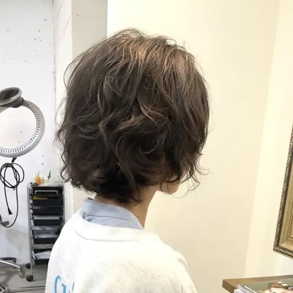 マッシュボブデジタルパーマ