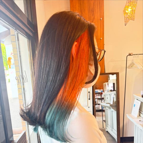 大人かわいい/インナーカラー/ツートン