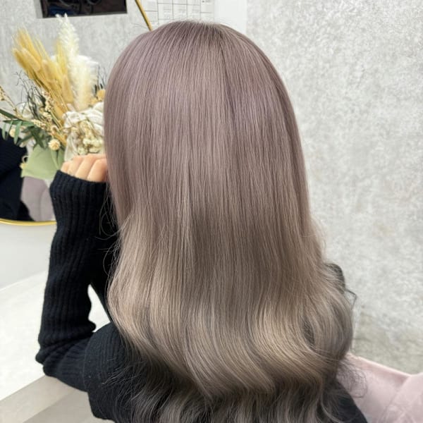 ミディアム/暗めカラー/デザインカラー/フェイスフレーミング