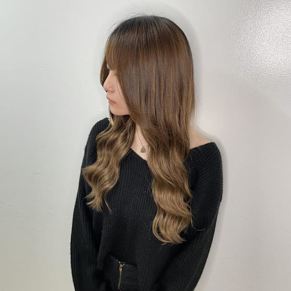 王道ブラウンベージュロング