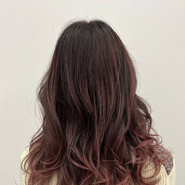 グラデーションカラー/ピンクブラウン/カシスブラウン