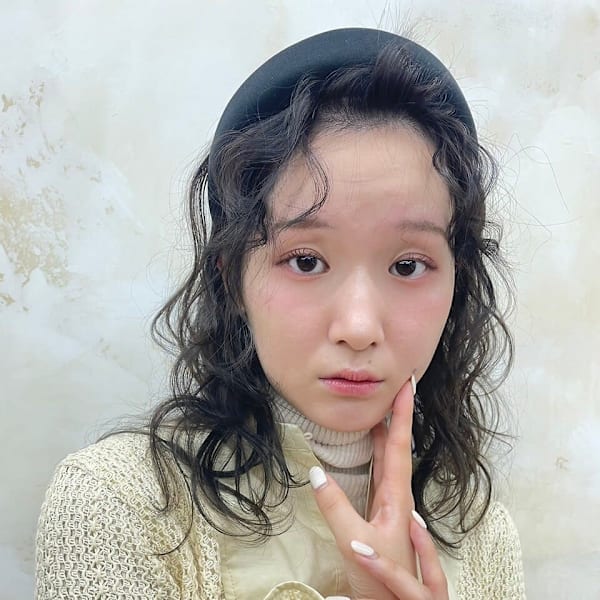 くせ毛風ウェーブミディ☆