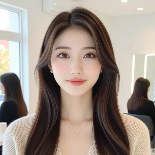 韓国風レイヤーカット顔まわりくびれオルチャン|Elsa the beauty 神戸三宮 ～似合わせ＆髪質改善＆酸性縮毛矯正～