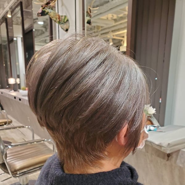 前下がりショート!