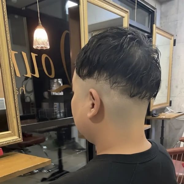 ２ブロックフェードカット