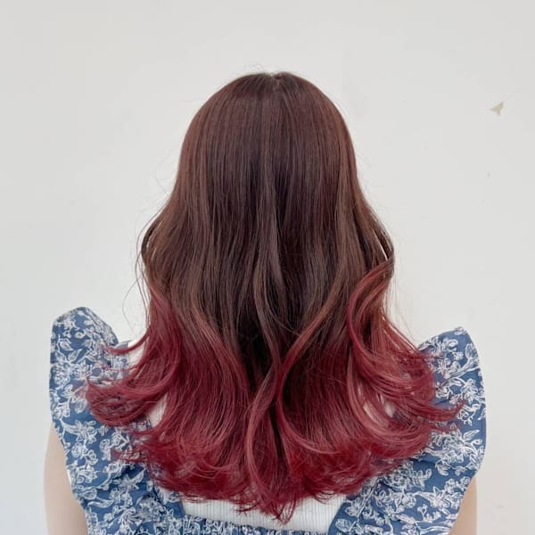 チェリーレッドグラデーション