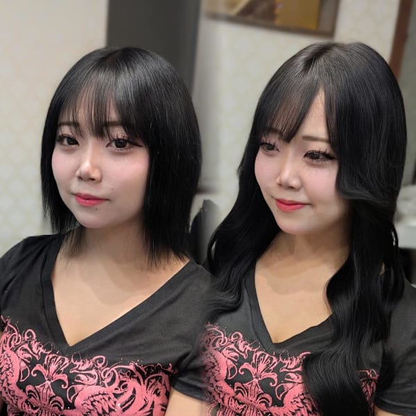 王道黒髪ロングヘアーでイメチェン!