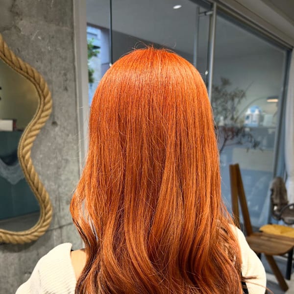 オレンジ×ブラウン