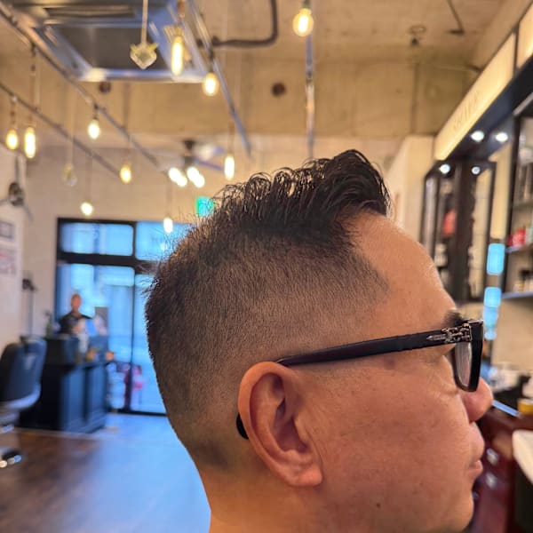 震災フェードカットスタイル