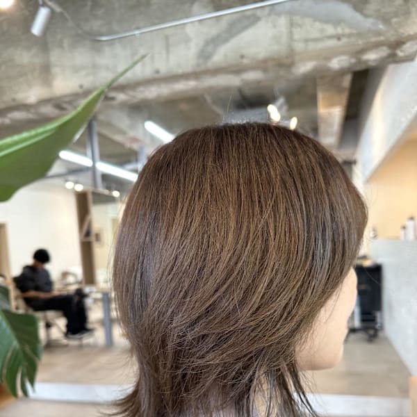 クラゲヘアー/小顔に見せるヘア/ココアベージュ/天王台