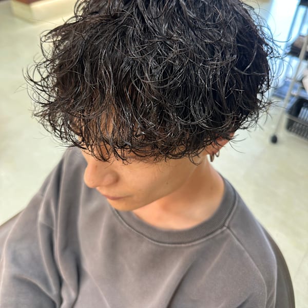 メンズ波巻きパーマ|BALANCE.