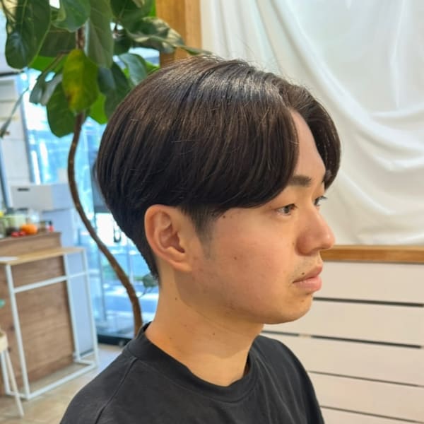 メンズ縮毛矯正/曲がる縮毛矯正/毛流れ縮毛矯正/メンズ髪質改