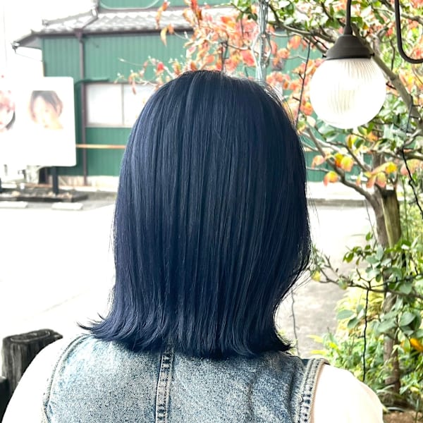 外ハネ×ネイビーブルー|a・meteru arm