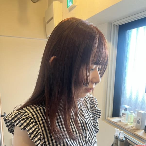 透明感オレンジブラウン