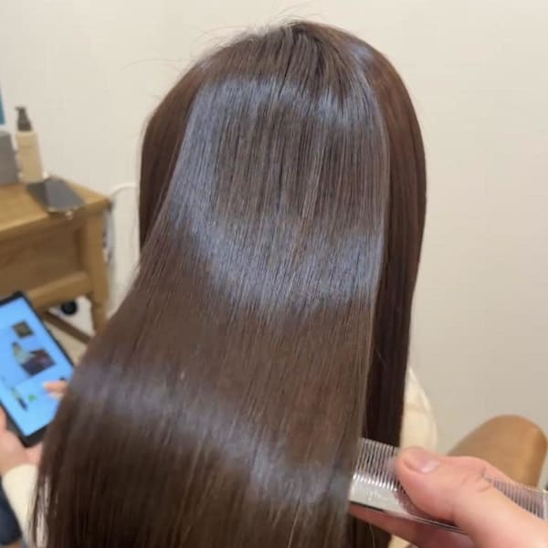 髪質改善カラー/艶ベージュ|半個室型美容室 Sourire 野芥店