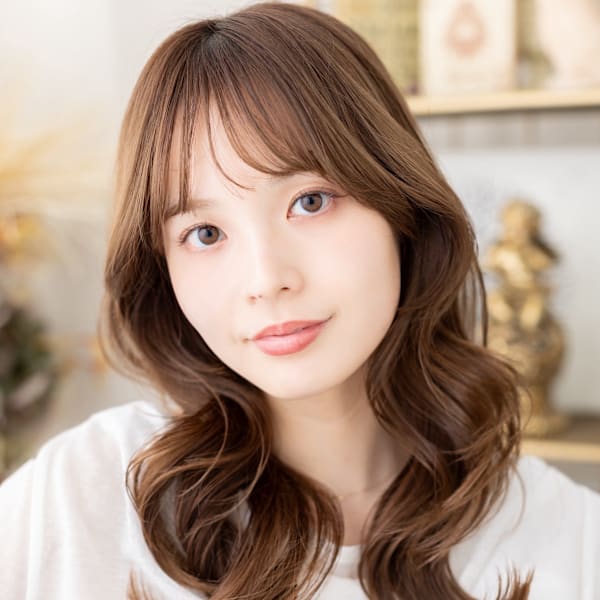 大人かわいい波巻きカールグラマラスロング　ヘーゼルブラウン|COVER HAIR bliss【カバーヘア ブリス】上尾/上尾西口店