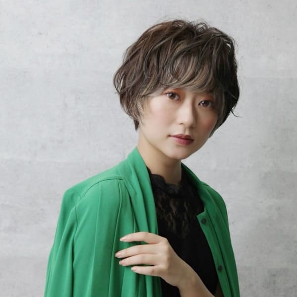 マッシュショート/無造作カール