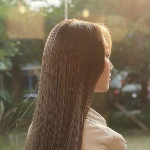 ロングヘア/艶髪/ブラウン