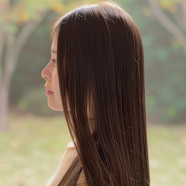 ロングヘア/ブラウン/艶髪