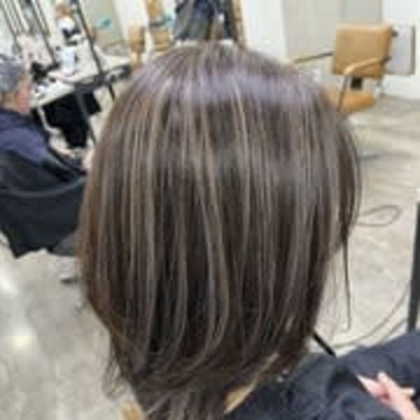 白髪ぼかしハイライト/ブリーチ/ハイトーン/ケアカラー/池袋