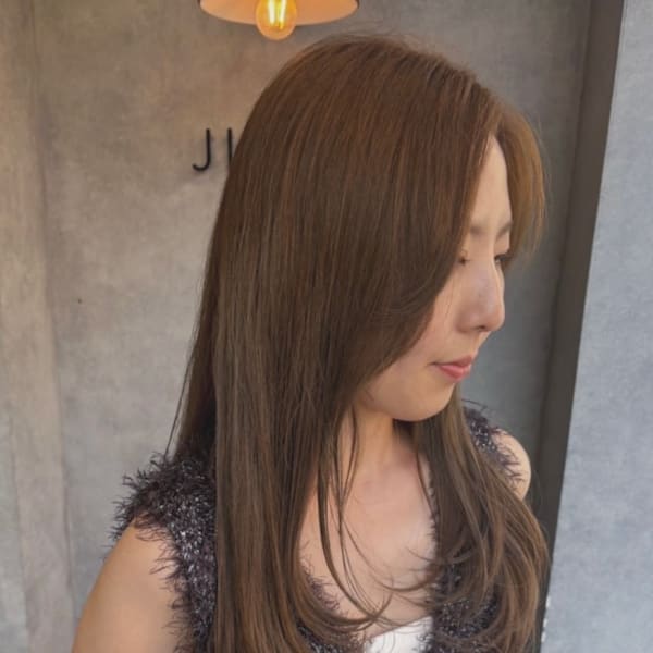 髪質改善/透明感カラー/顔まわりレイヤー/カット/韓国/前髪|N° jillva 立川