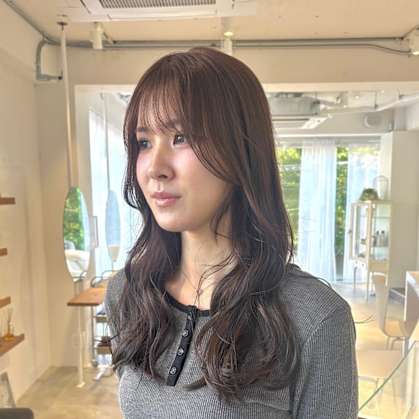 アッシュベージュ20代30代40代艶カラー|CIRCLES hair design 薬院浄水通り店