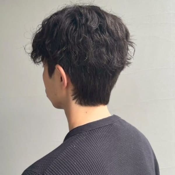メンズパーマ ツイストスパイラルパーマ マッシュ ショート|NAKAO COIFFURE