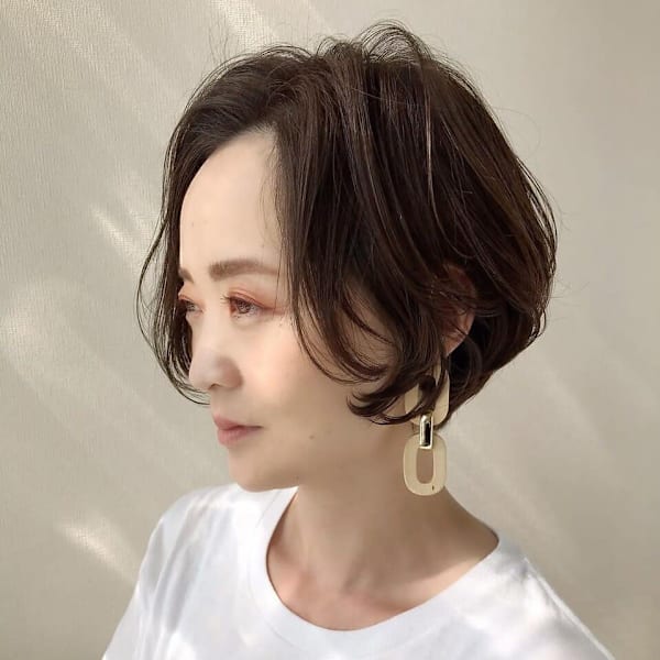 大人可愛い小顔ショート