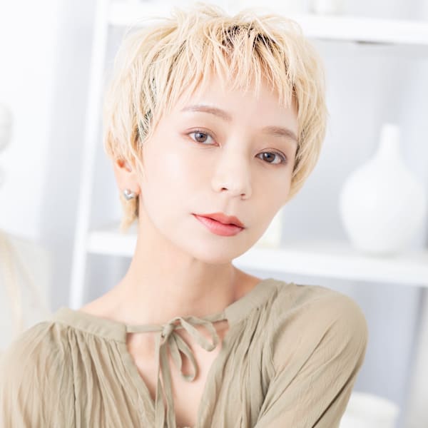 フレンチカジュアルマッシュショートパーマ　レイヤーショート|mod's hair【モッズヘア】上尾/上尾西口店