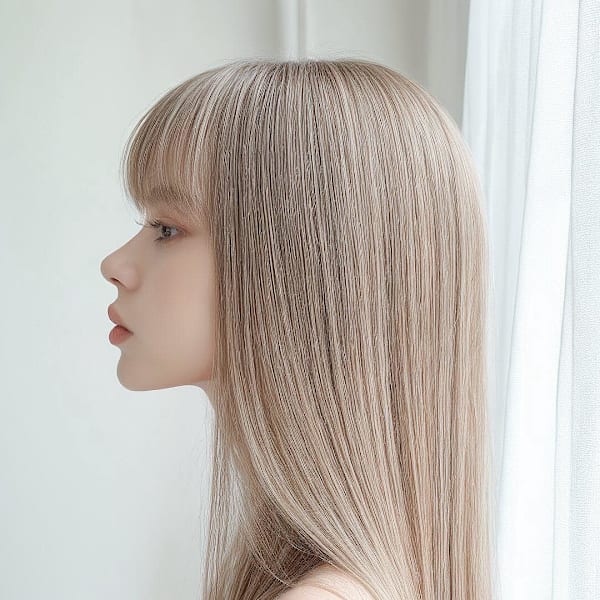前髪/アンブレラカラー/こなれミディ/イメチェン/ウェーブ|noix de coco