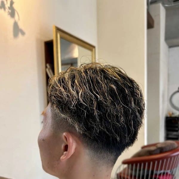 メンズハイライトフェード