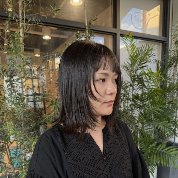 ミディアムレイヤー|半個室 rire hair 大野城店