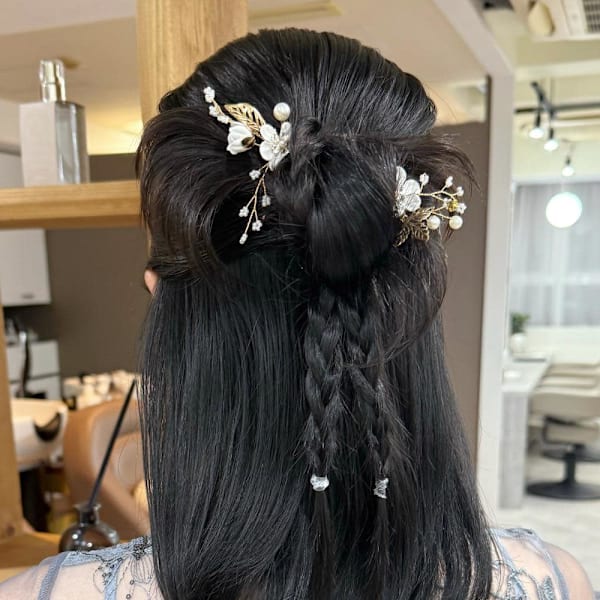 お呼ばれヘア/ヘアアレンジ/ヘアセット