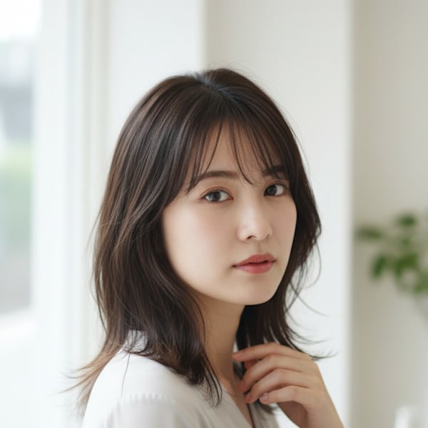 大人女性に人気の【ナチュラルミディアム】スタイル