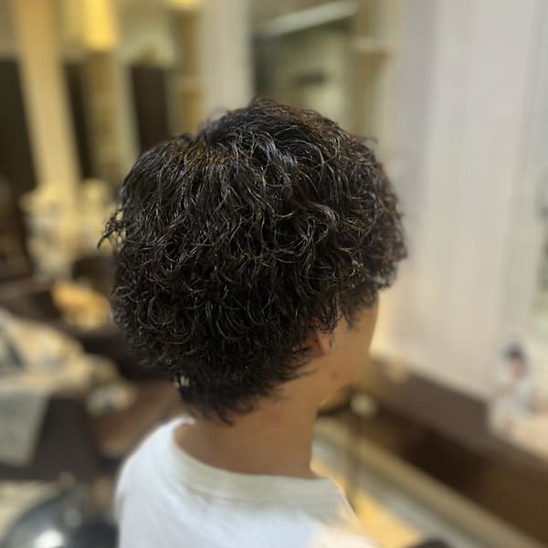 メンズ波巻きパーマ|Stilla smooth