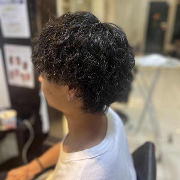 メンズ波巻きパーマ|Stilla smooth