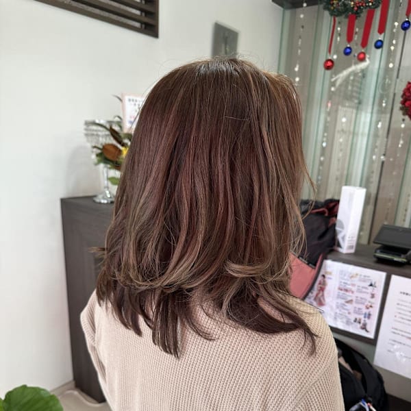 白髪ぼかしカラーとレイヤー