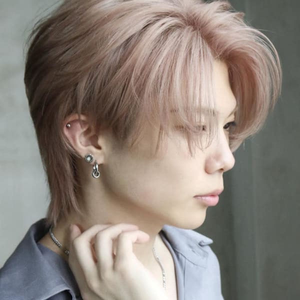 ピンクベージュセンターパート