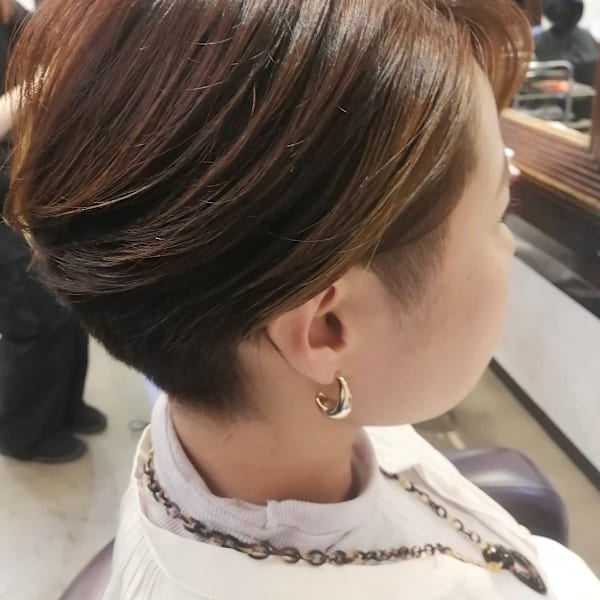 ツーブロック×耳掛けクールショート/赤羽美容室/赤羽駅/
