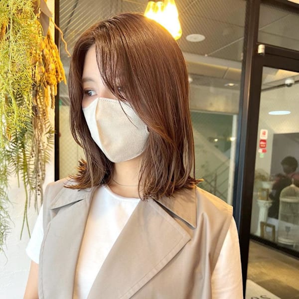 ボブ　×　髪質改善　【ヘッドスパ】　【半個室】