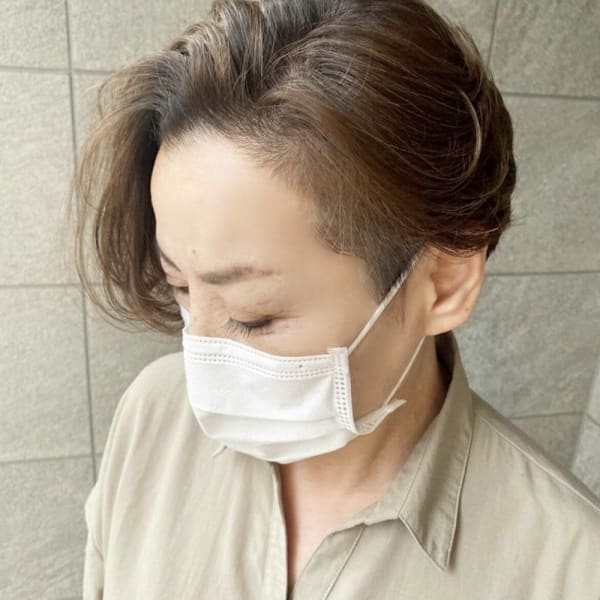 ツーブロックショートボブ×髪質改善