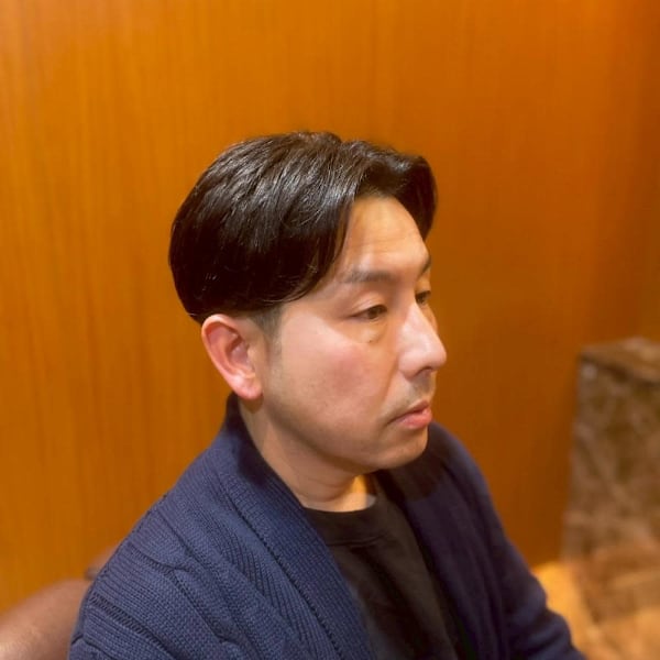 銀座 理容室 ナチュラルセンターパート|ヘアーモードキクチ 銀座店