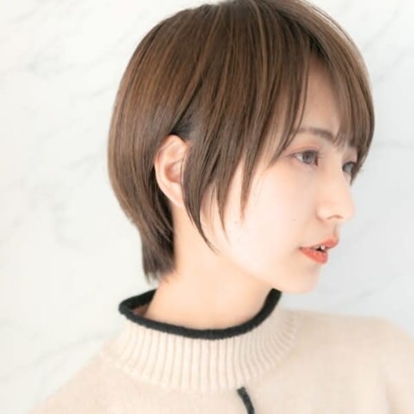 柔らかショートボブ｜小顔見せが叶う銀座美容室