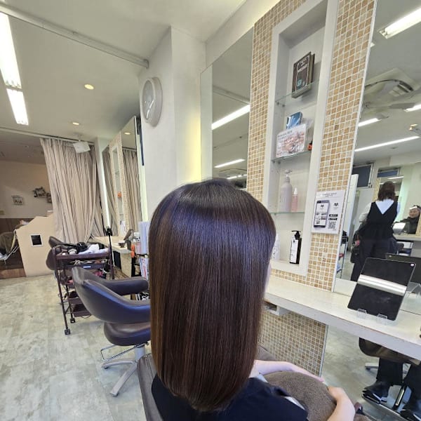 セミロングストレート