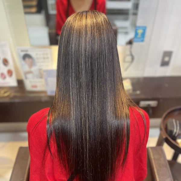 極細ハイライトカラー