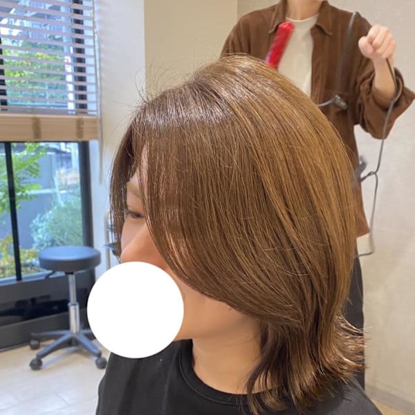 ブリーチなしでつくる柔らかベージュカラー|Simple